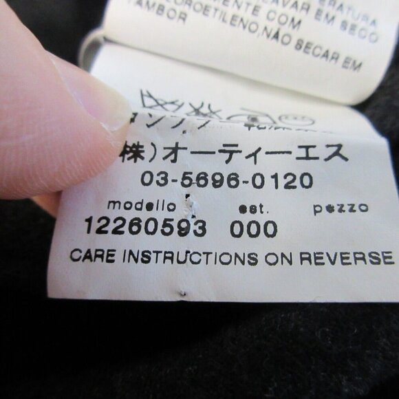 Max Mara Cowl Neck Knee Length Dress Virgin Wool Draped Detail Size 8 Black 334 - Picture 4 of 11